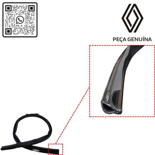 RN 10264R 768610264R Borracha Pingadeira Teto ESQ. Duster - 3